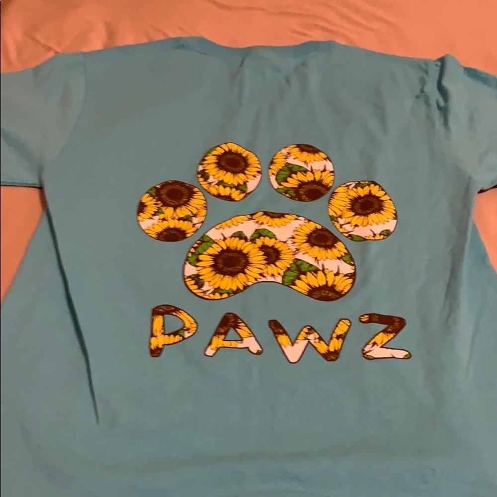 PAWZ sunflower tee